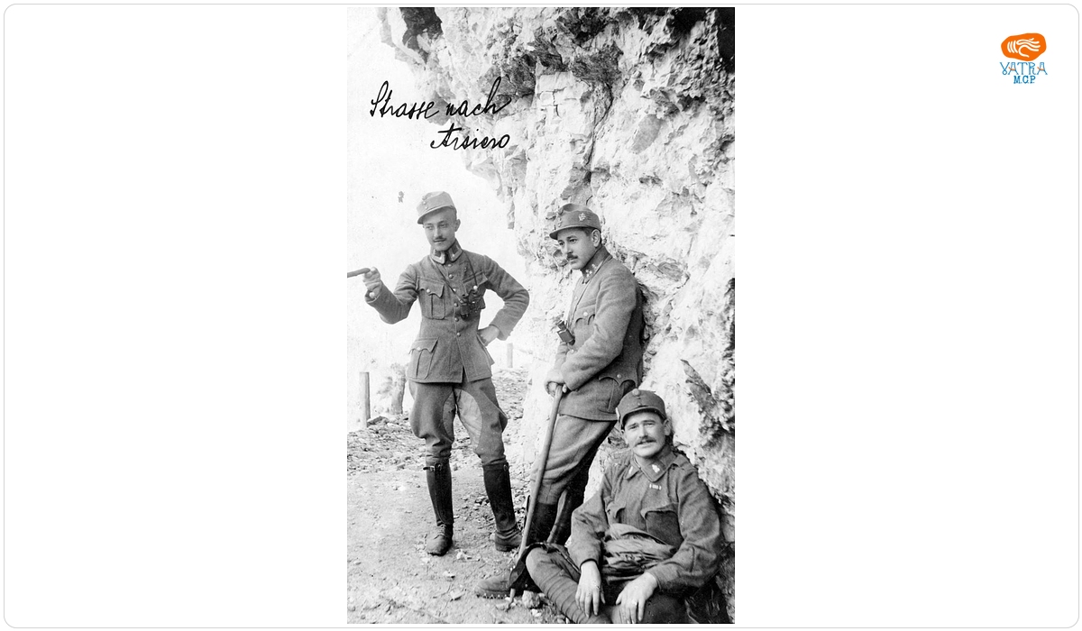 Dumitru Ciumbrudean — Trei dintre ofițerii Regimentului 50 Infanterie pe frontul italian, în drumul spre Arsiero
