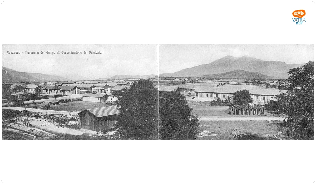 Editura Carlo Maggi — Panorama câmpului de concentrare a prizonierilor (Avezzano 1916-1918)