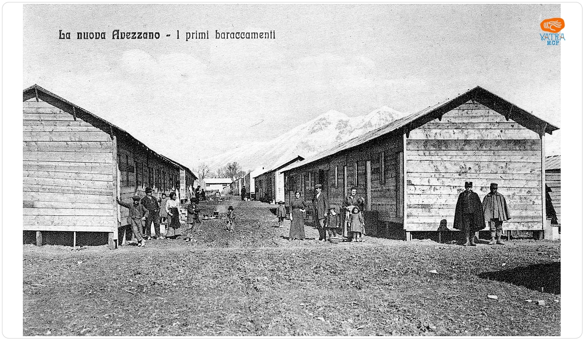 Barăcile prizonierilor. Avezzano 1916-1918