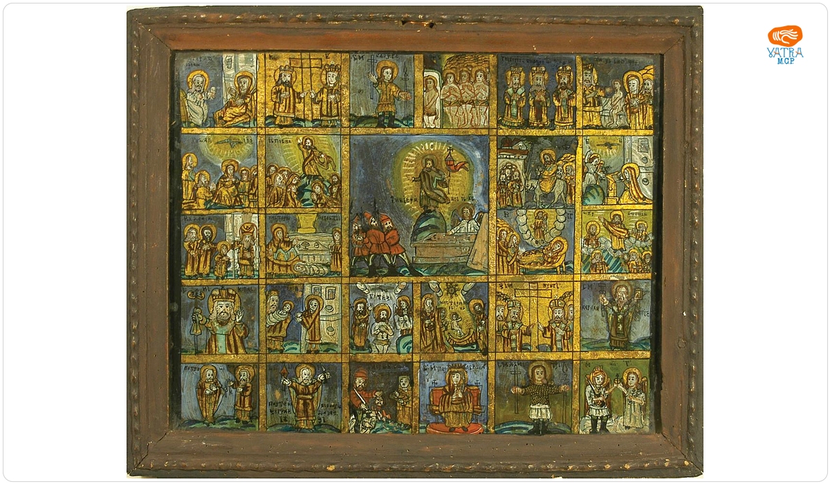 Partenie Poienaru — Învierea lui Iisus, cu 26 scene de praznic