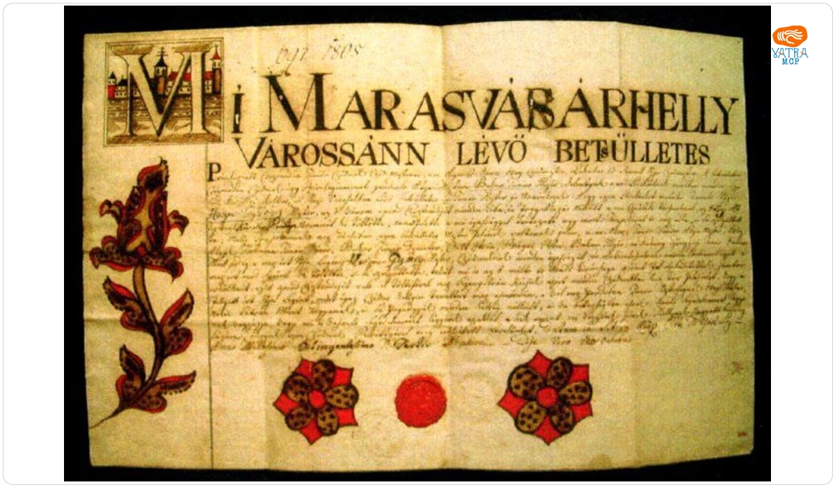 Diplomă de meșter emisă de breasla cizmarilor și pielarilor din Târgu-Mureș