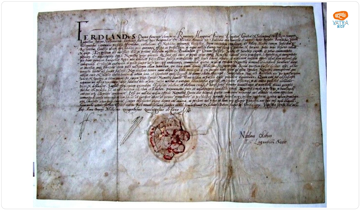 Împăratul Ferdinand I (1526 - 1564) reconfirmă vechile libertăți ale locuitorilor din Mintiu, dintre care unii fugiți în urma răscoalei lui Gheorghe Doja din anul 1514.