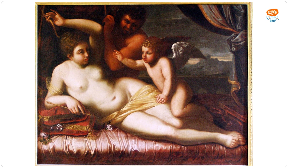 Venus și Amor, pândiți de Pan (în Registrul inventar: Venus și Amor)