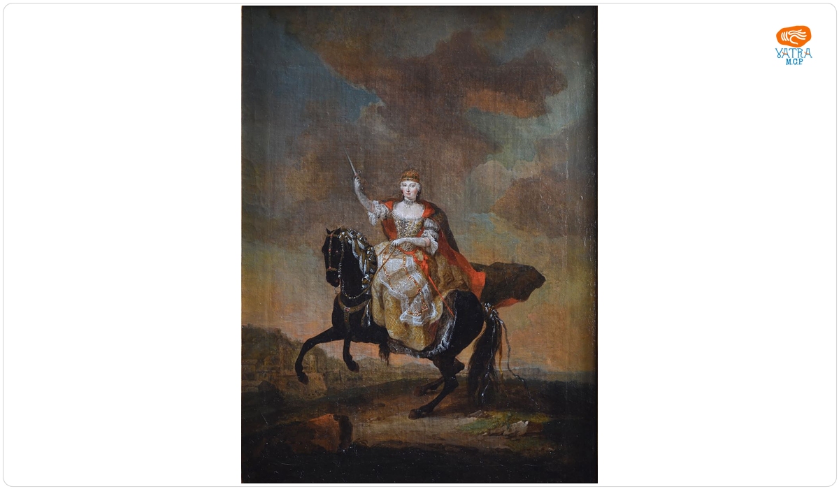 Maria Theresia la încoronarea ca regină a Ungariei