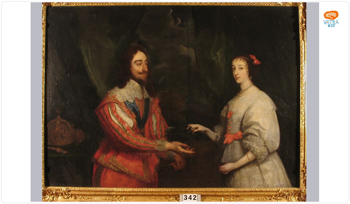 Regele Charles I Stuart al Angliei și soția sa Henrietta Maria de Franța (în Reg. Inv.: Carol I al Angliei și soția sa Henriette din Franța)
