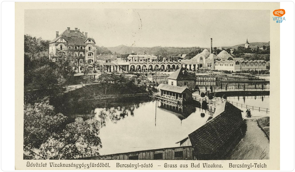 Editura Wenrich Miksa — Ocna Sibiului. Vedere cu lacurile Horia, Cloșca și Crișan