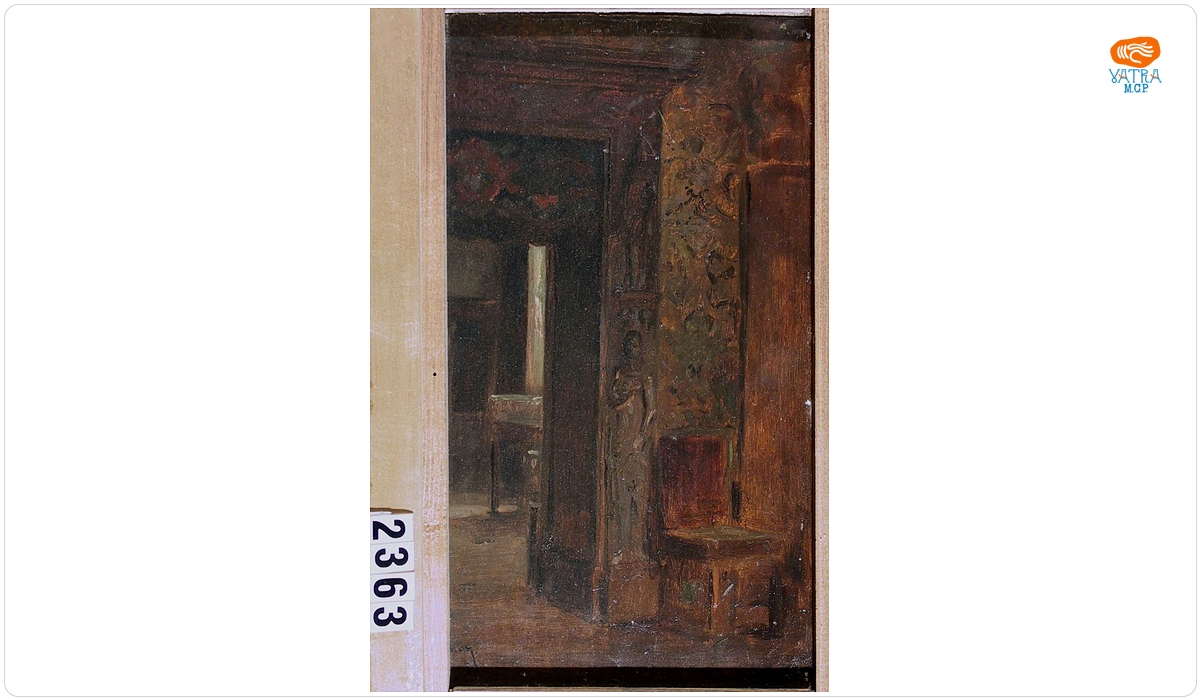 Interior din atelierul pictorului