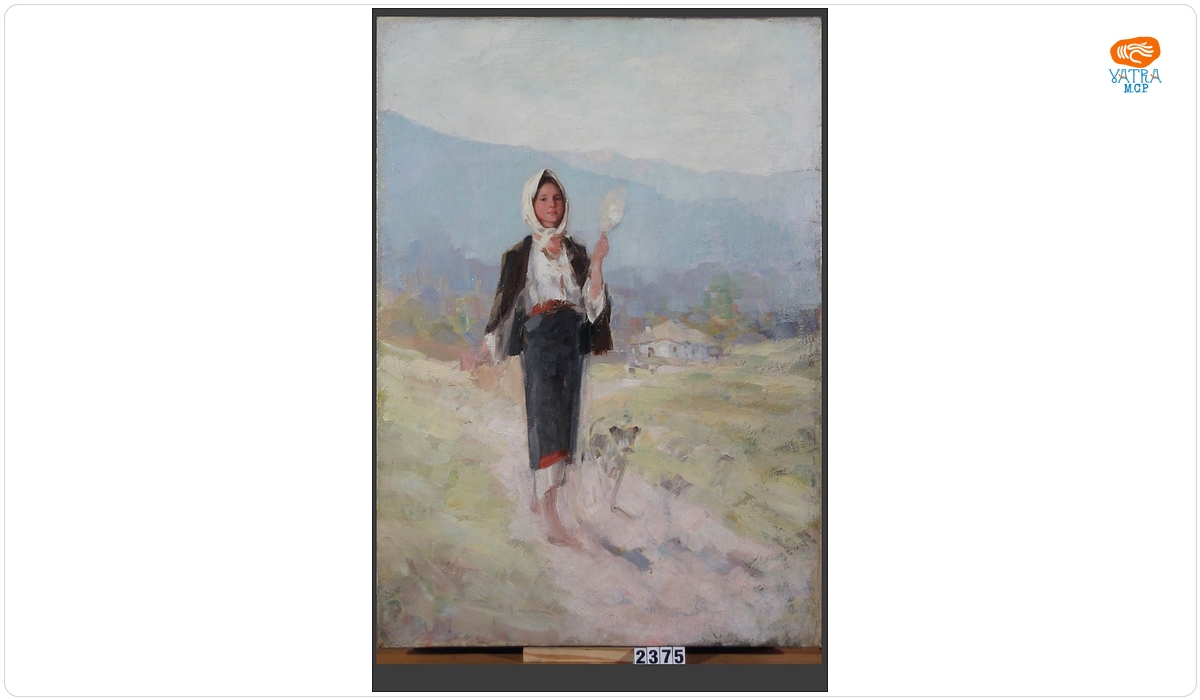 Nicolae Grigorescu — Țărancă cu furca