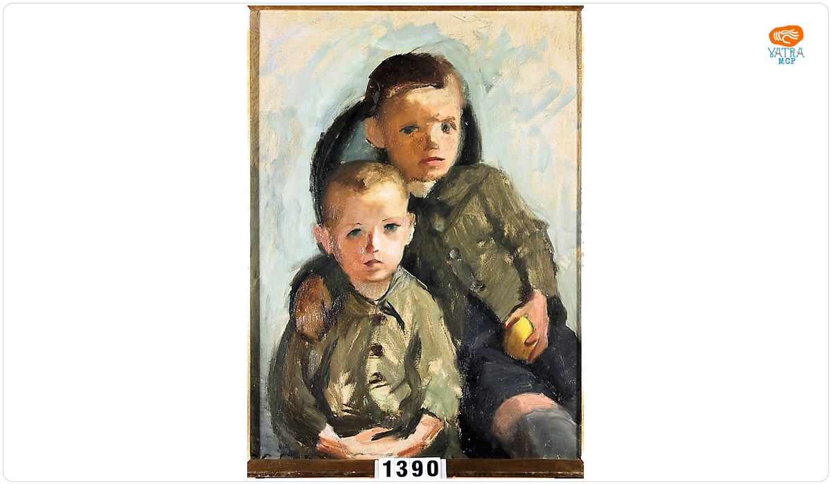 Grete CSAKY COPONY — Doi băieți șezând