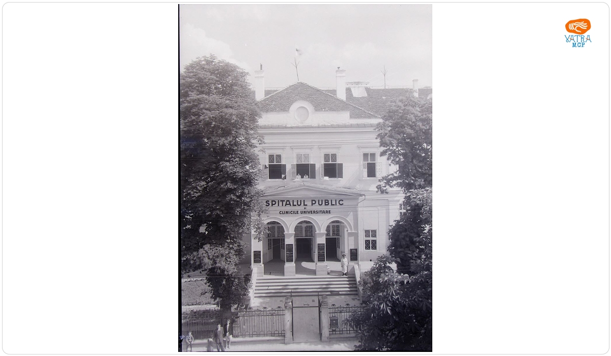 Fațada fostului Spital Public din Sibiu (azi Spitalul Clinic de Urgență)
