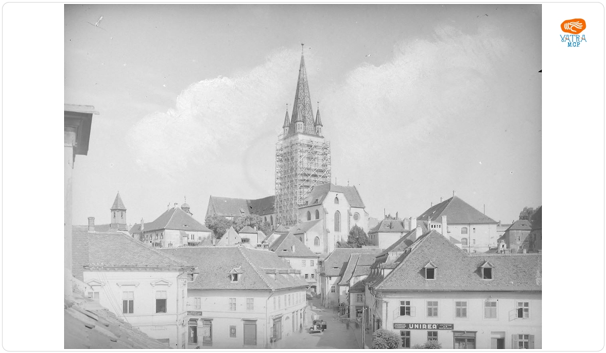 Renovarea turnului Bisericii Evanghelice din Sibiu
