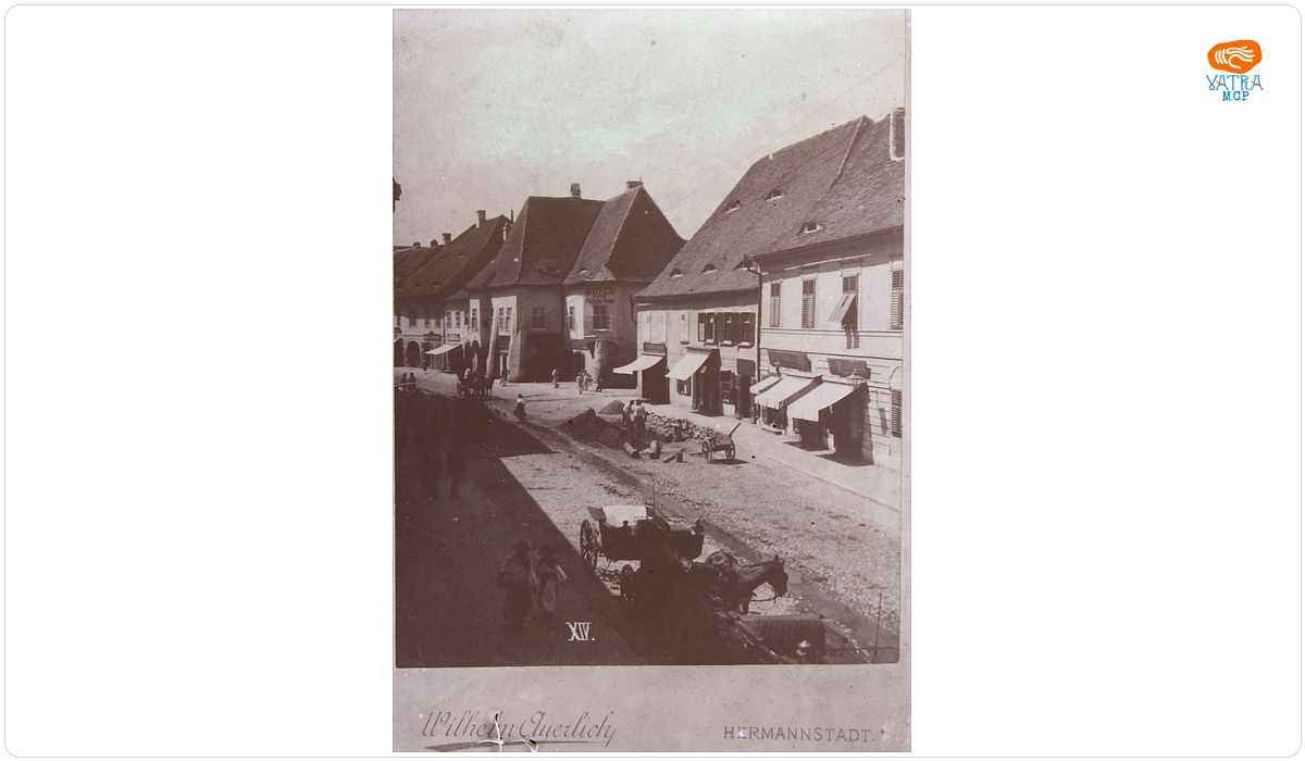 Reproducere fotografică a unei fotografii de W. Auerlich - Hermannstadt.