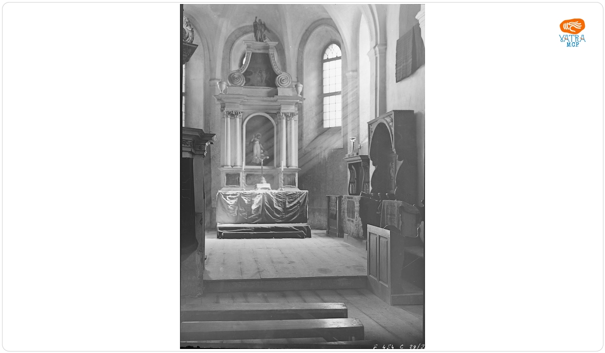 Altar baroc din Biserica Azilului din Sibiu.