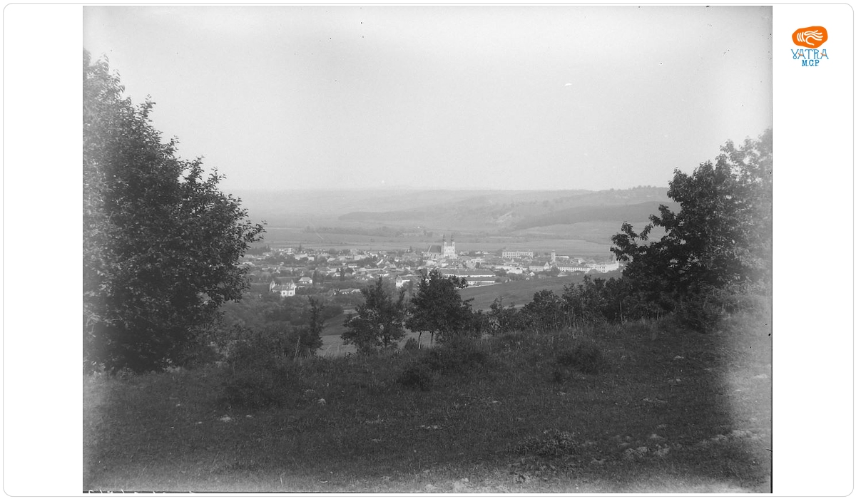 Vedere panoramică asupra localității Dumbrăveni.
