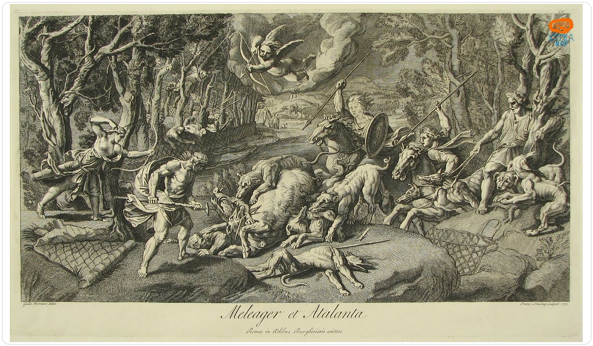Meleager et Atalanta