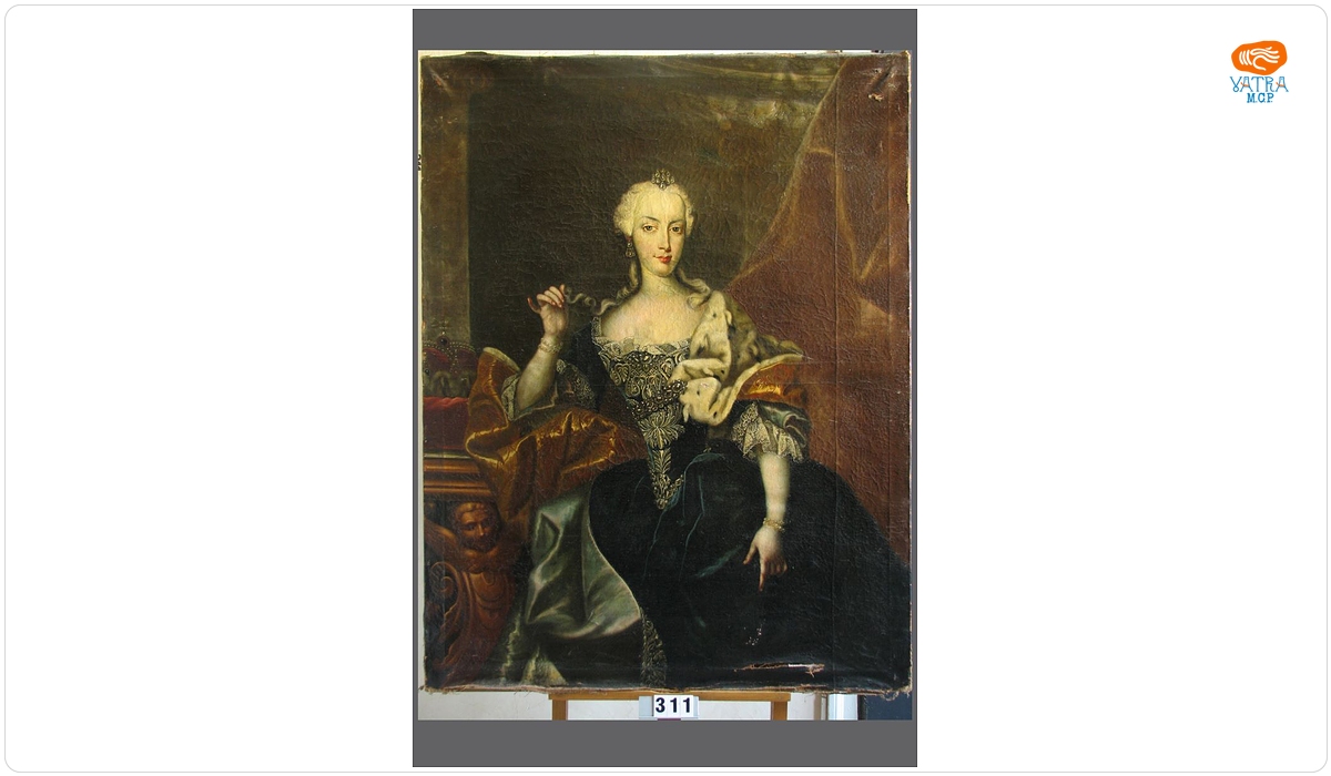 Maria Theresia, arhiducesă de Austria ; în registrul inventar: Prințesă în haină albastră