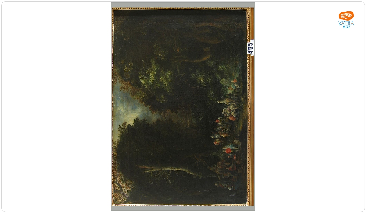 Pieter Gyseles — Călători lângă râu într-o pădure