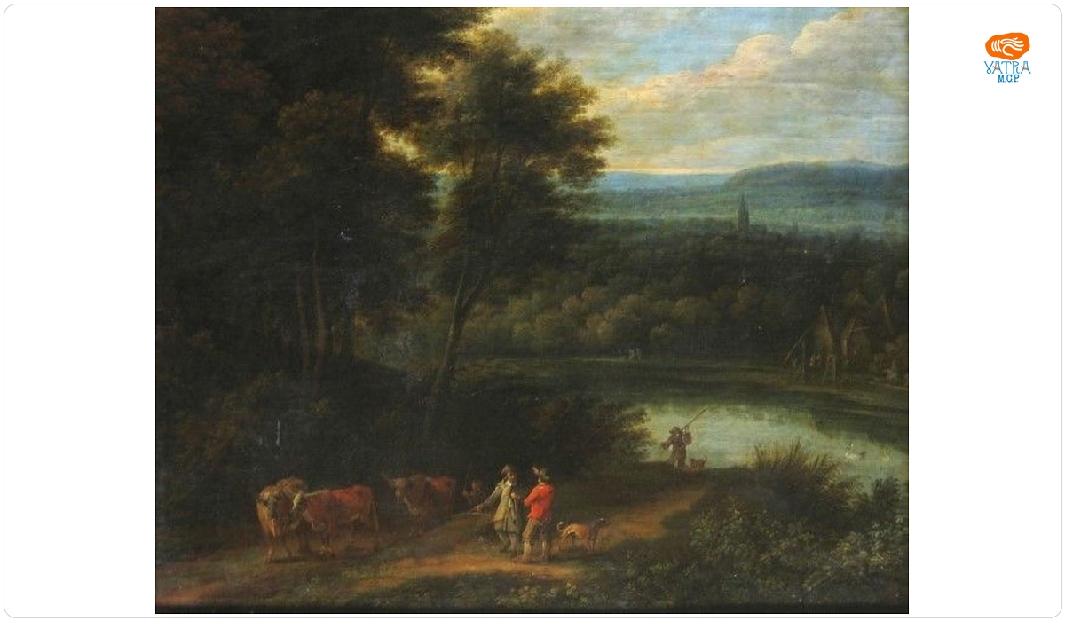 Jacques d'Arthois — Peisaj păduros cu râu