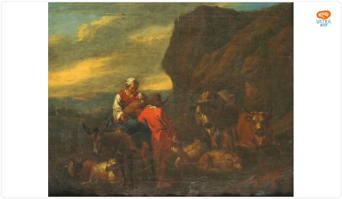Nicolas Pietersz Berchem — Peisaj stâncos cu vite