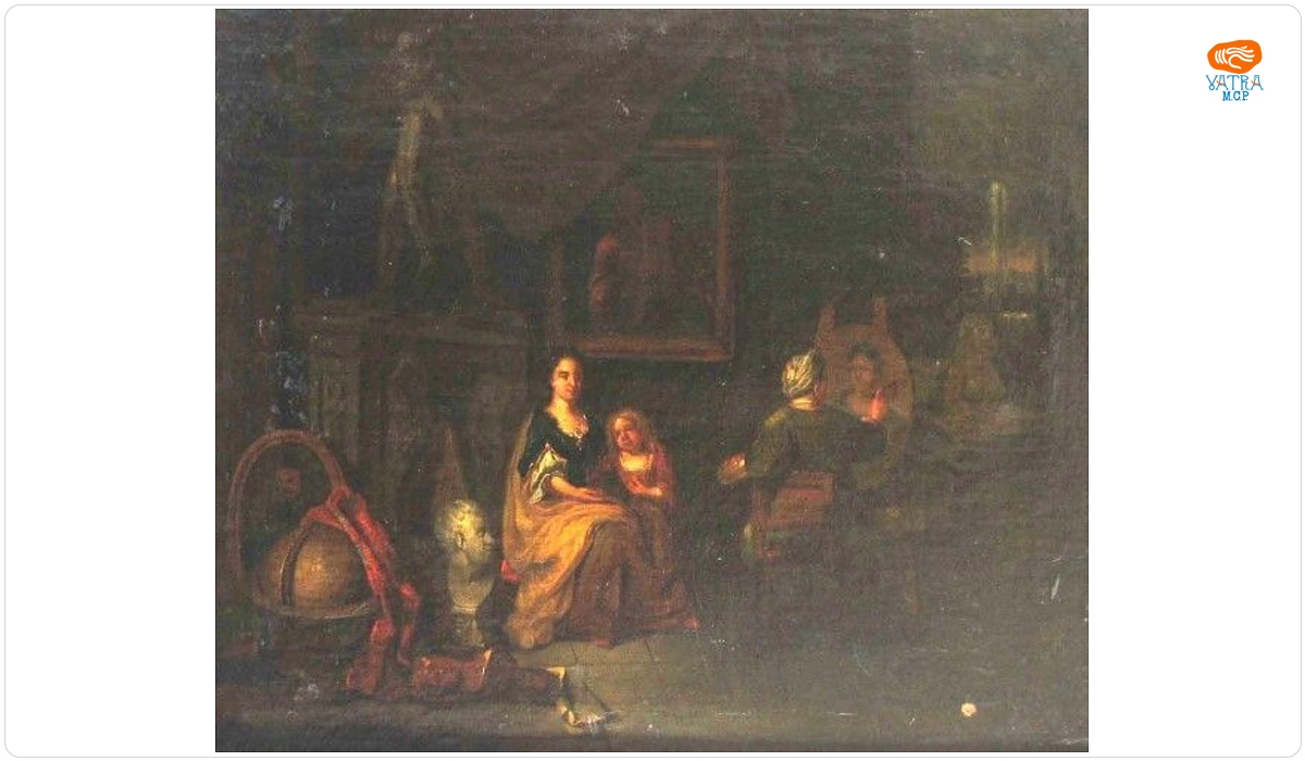 În atelierul de pictură