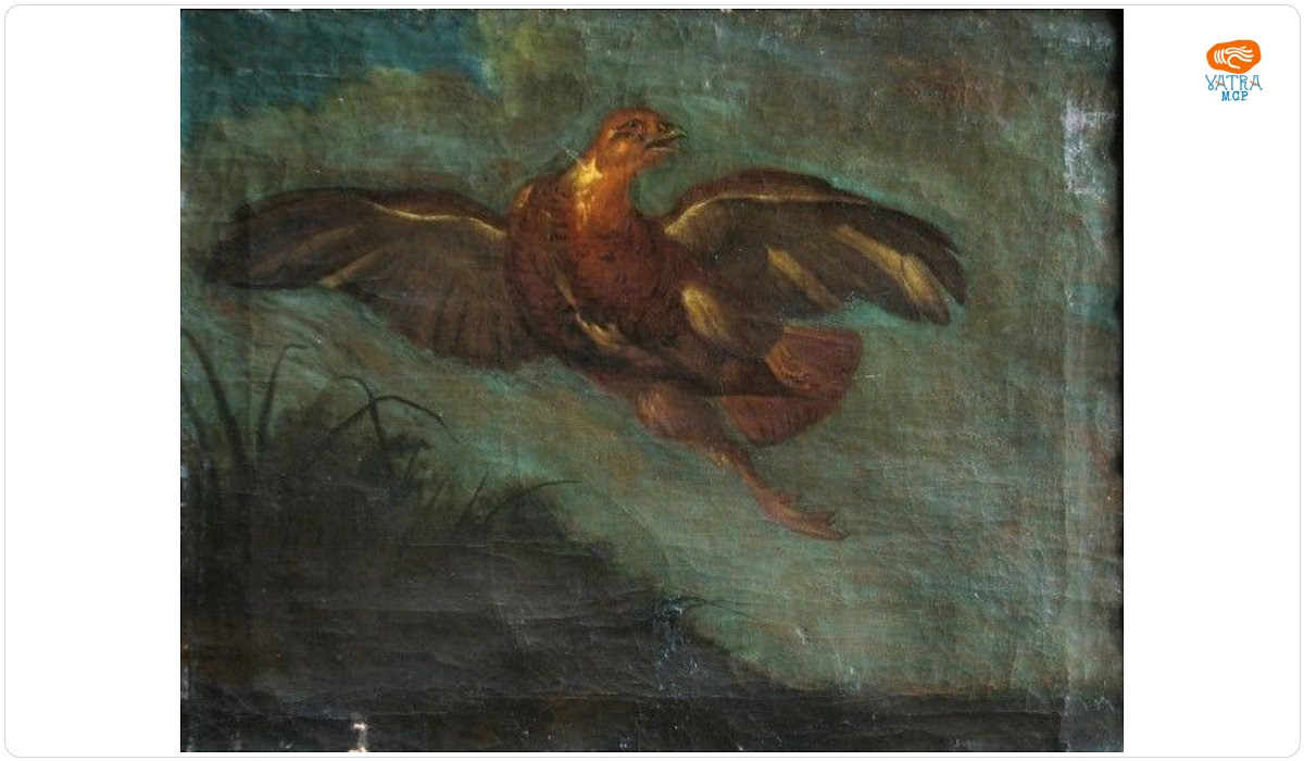 Potârniche zburând ; pandant: Potârnichi speriate