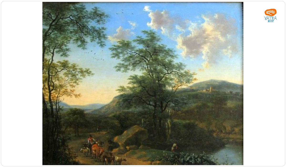 Peisaj italian cu pârâu