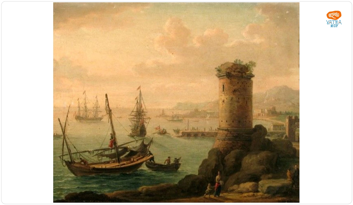 Hendrick Frans van Lint — Port maritim cu turn rotund