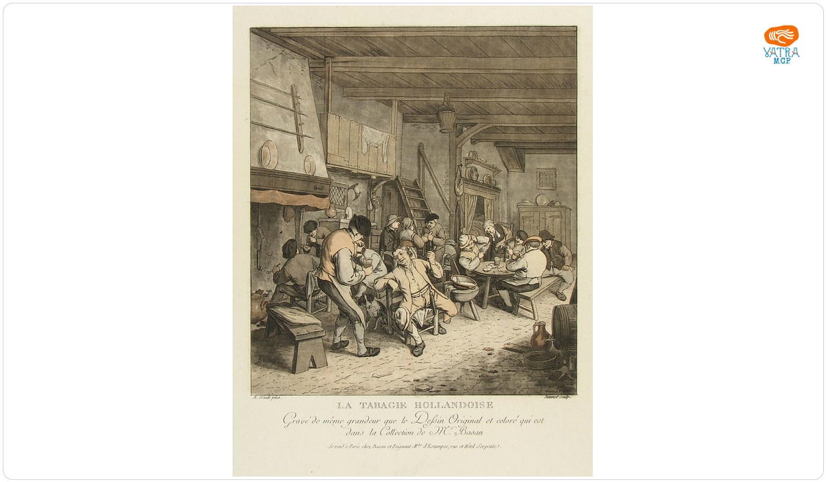Janinet, Jean François; (SC.); Ostade, Adriaen van; (PX.); Basan, François; (EX.) — La Tabagie hollandoise