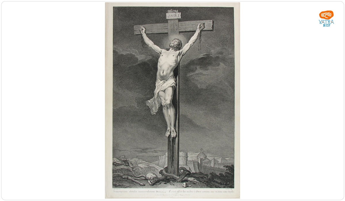 Semetipsum obtulit immaculatum Deo; în registrul inventar: „Isus pe cruce”