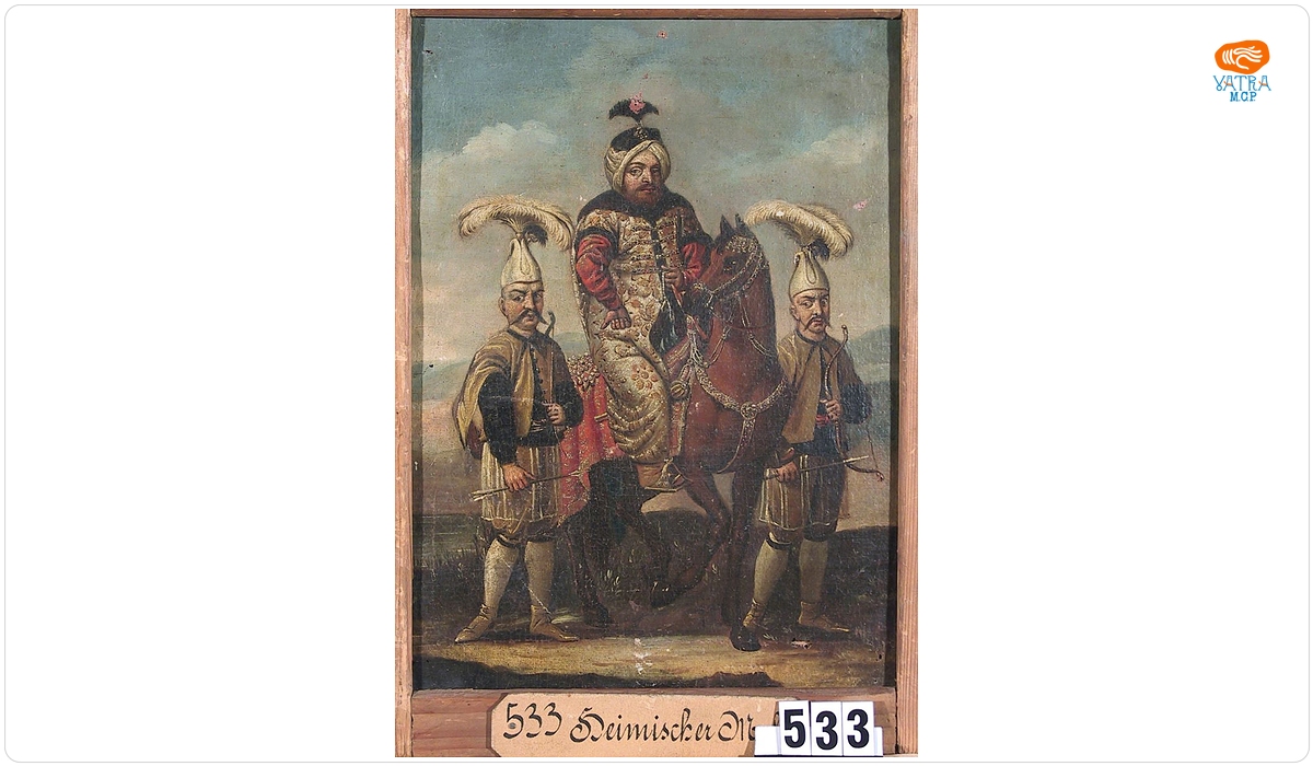 Sultan însoțit de arcași (în registrul inventar: Pașă turc)