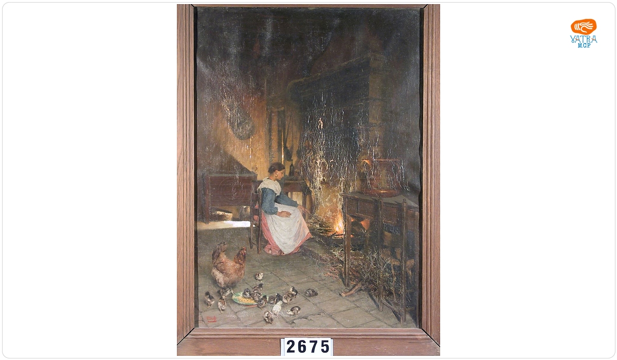Friedrich Miess — Interior de bucătărie italiană
