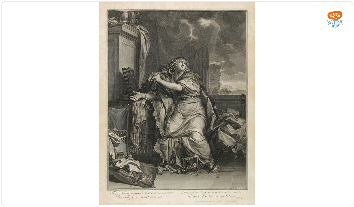 Maria Magdalena; în registrul inventar: „Sfta. Magdalena”