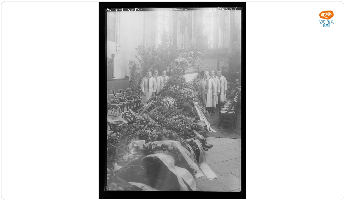 Priveghi la catafalcul episcopului F. Teutsch