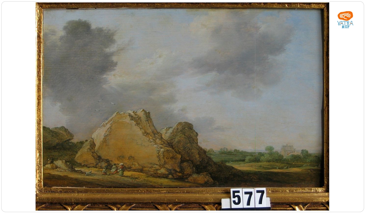 Gillis D' Hondecoeter — Peisaj cu stânci