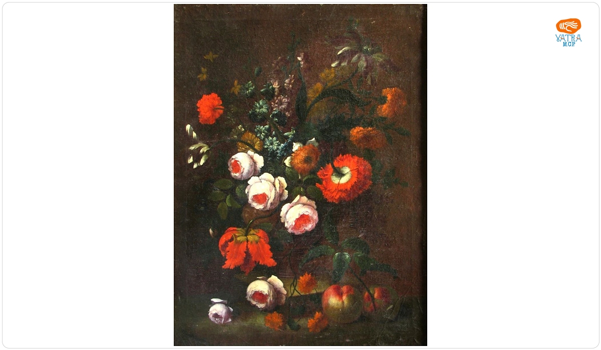 Flori și piersici; pandant: Flori și portocale