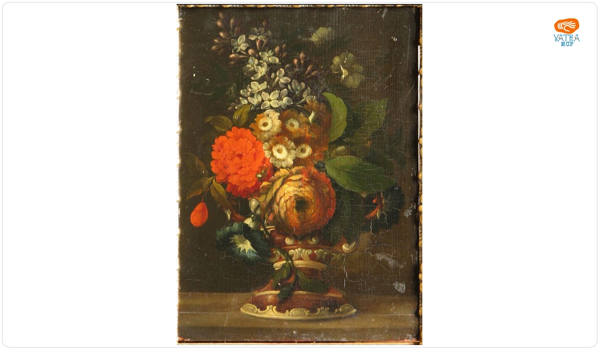 Buchet de flori cu anemone; pandant: Buchet cu flori de lămâi