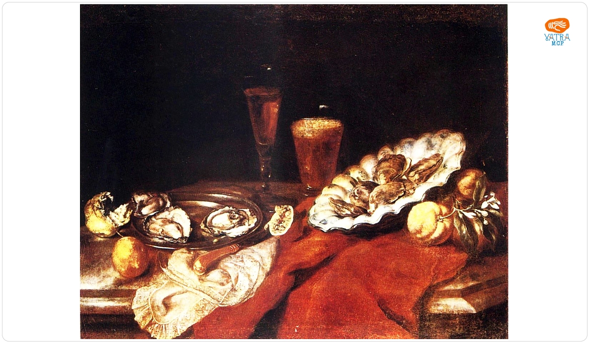 Natură moartă cu scoici; pandant: Natură moartă cu pești