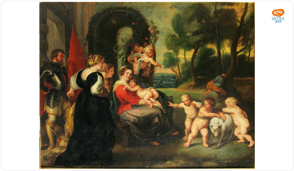 Peter Paul Rubens — Sfânta Familie; în registrul inventar: Familia Sfântă