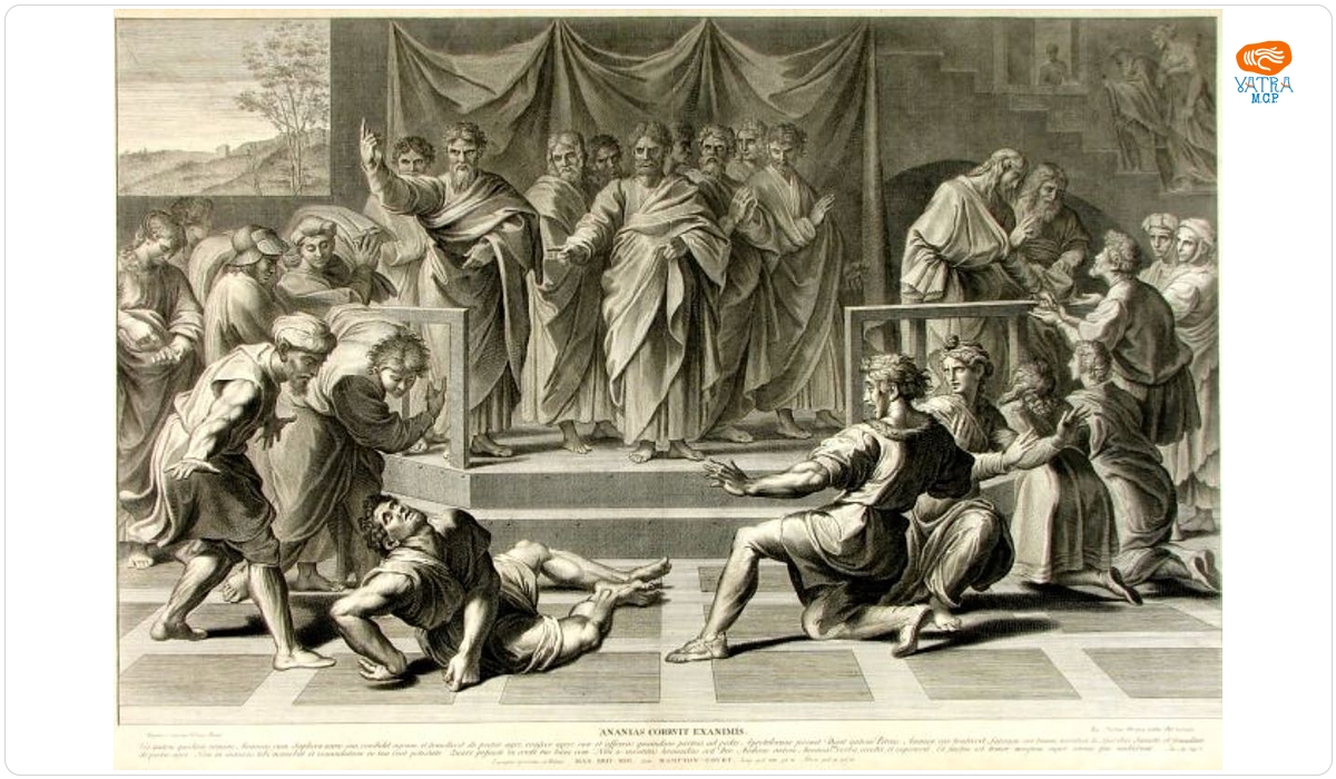 Ananias Corrvit Exanimis/Moartea lui Anania