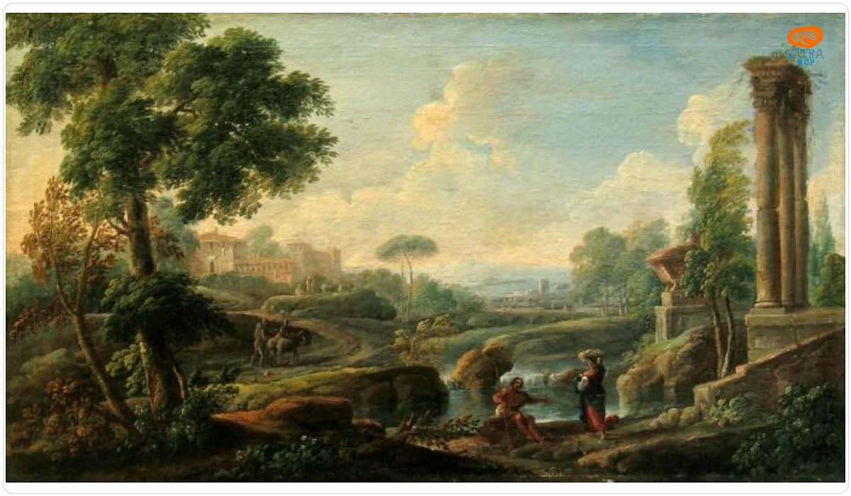 Andrea Lucatelli — Peisaj italian cu ruine