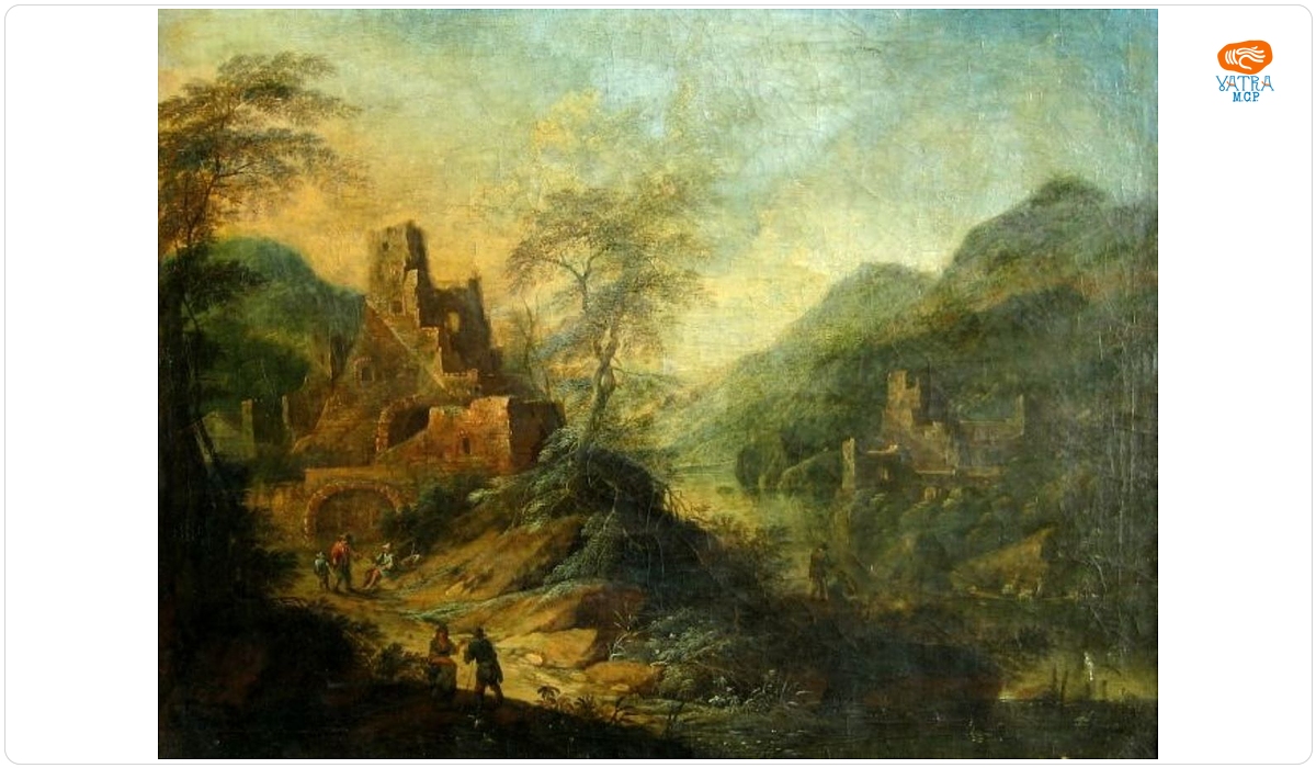 Peisaj cu ruine
