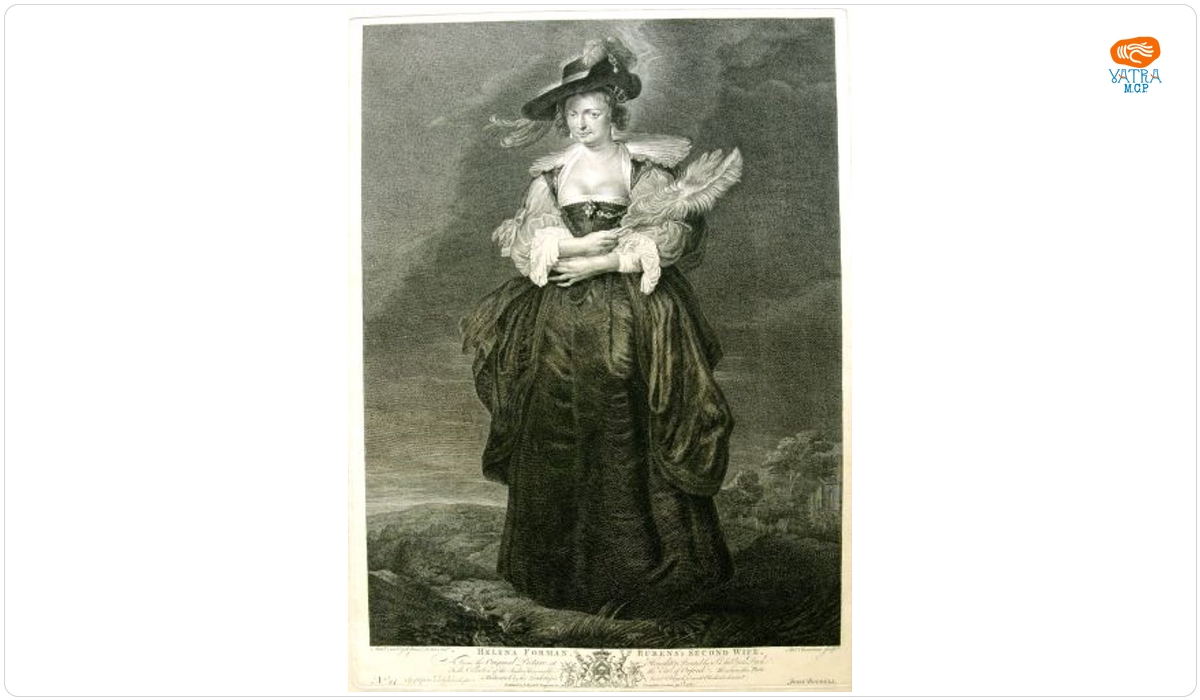 Helena Forman Rubens' second wife/Hélène Fourment, a doua soție a lui Rubens (în registrul inventar: ”Helene Fourment”)