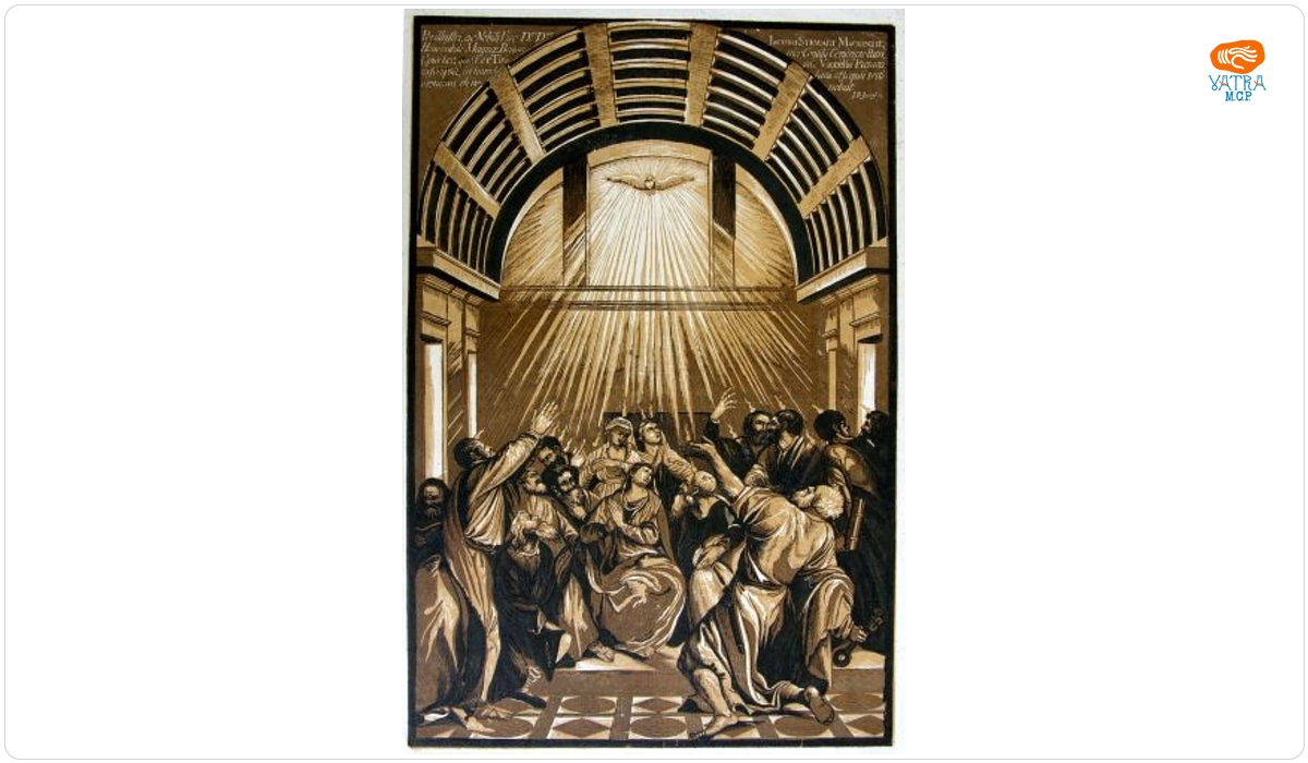 Jackson, John Baptist; (SC.); Jackson, John Baptist; (DEL.); Vecellio, Tiziano zis Tițian (PX.); Jackson, John Baptist; (EX.) — Coborârea Sfântului Duh