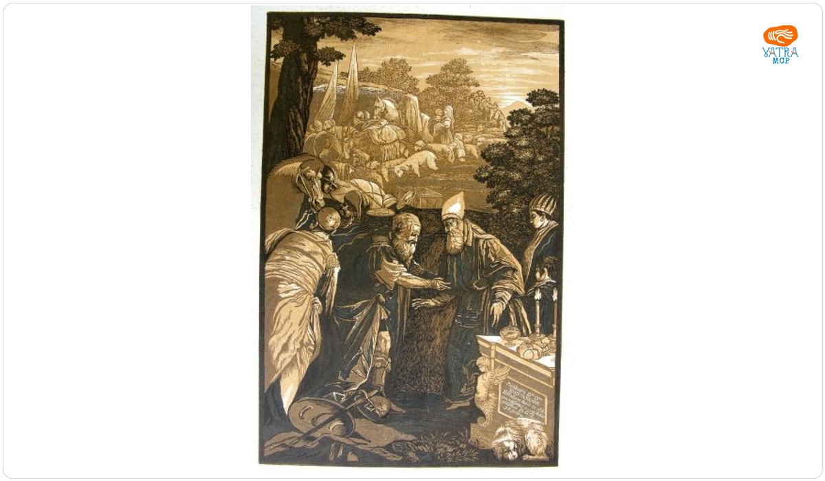 Melchisedec binecuvântează pe Abraham