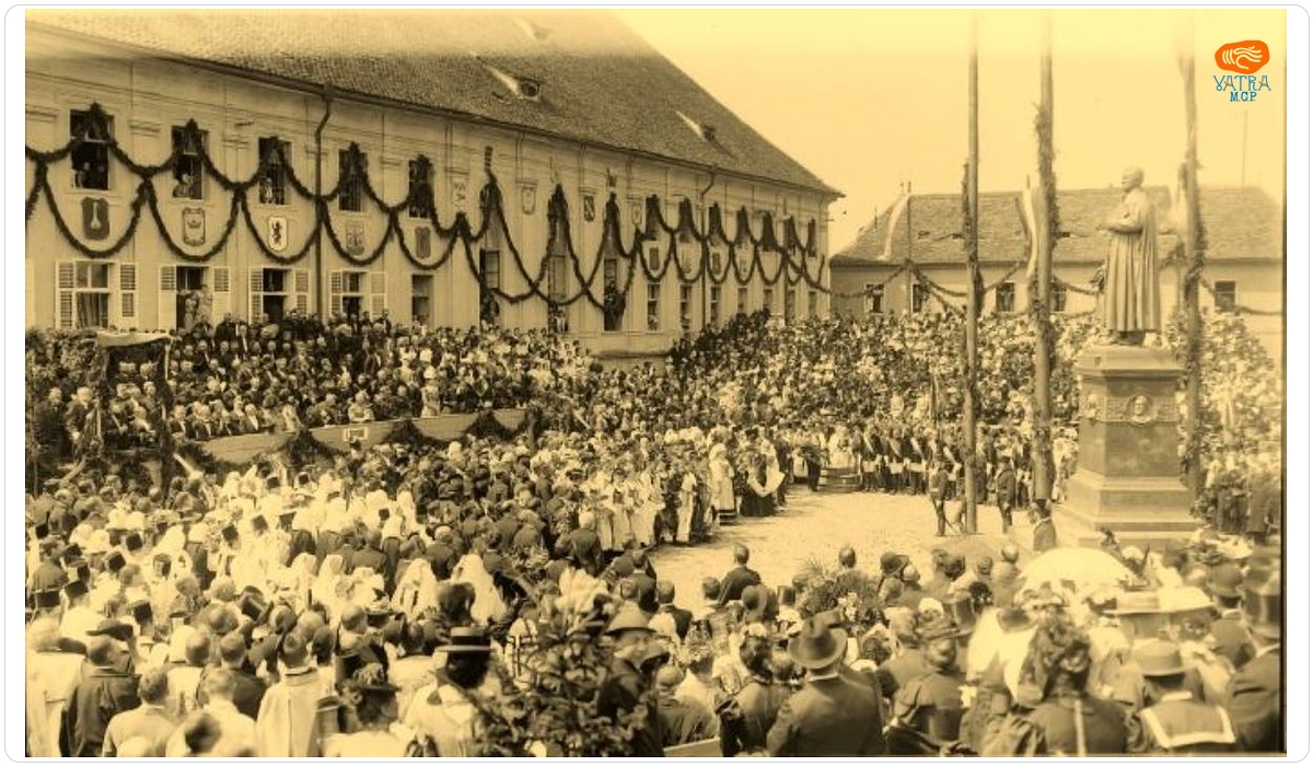 Dezvelirea monumentului lui G.D. Teutsch din Sibiu