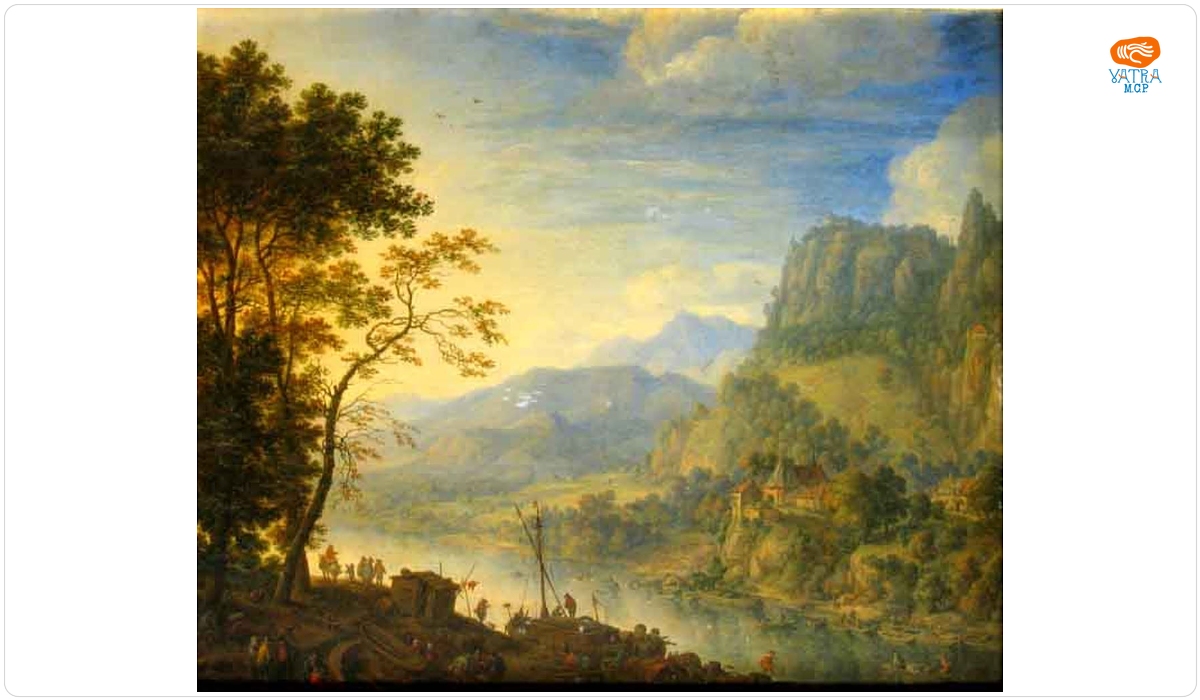 Herman Saftleven — Peisaj pe Rin