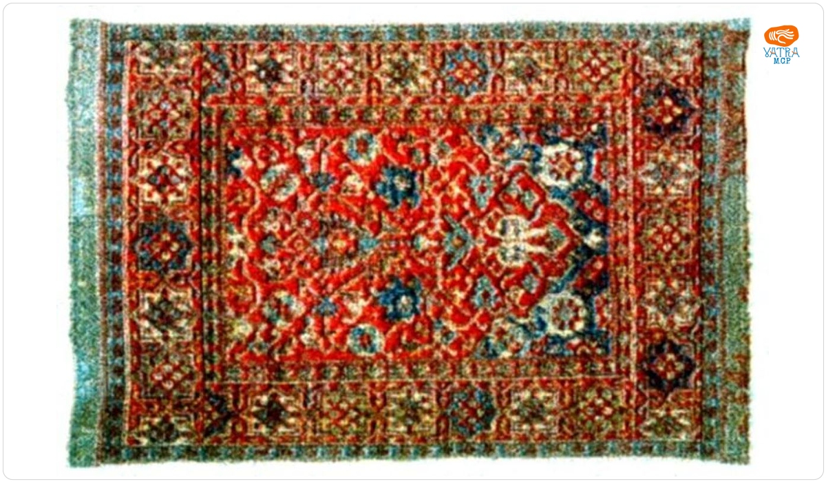 Covor „de Transilvania” cu nișă ornamentată