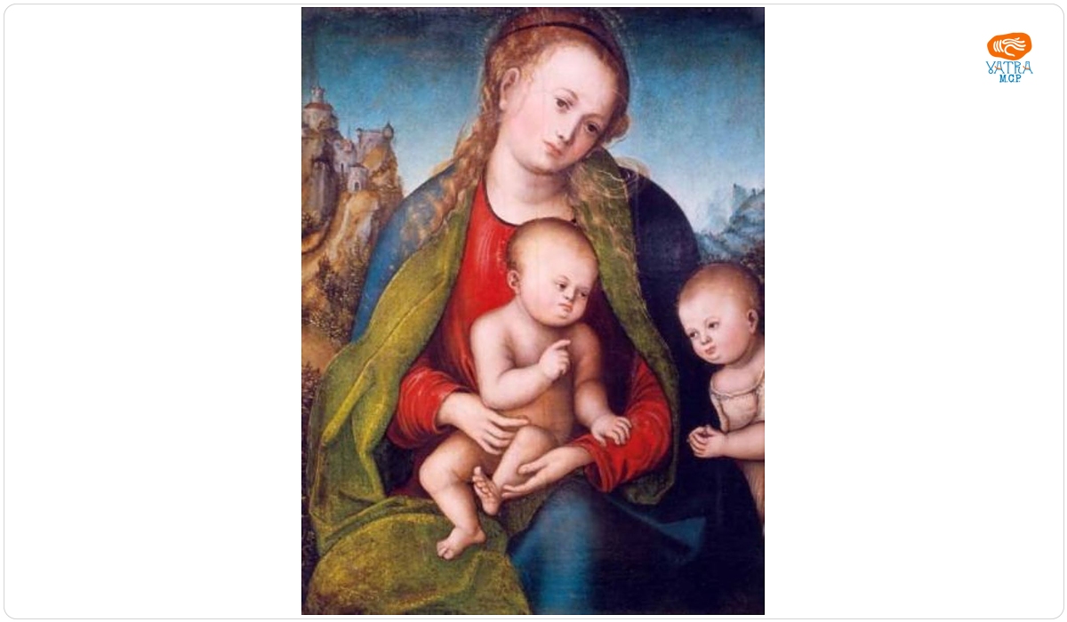 Lucas Cranach cel Bătrân — Maria cu Iisus si Sfântul Ioan