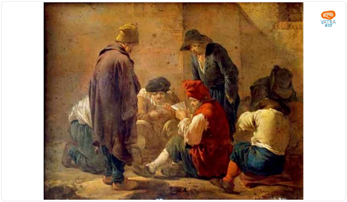 Țărani jucând cărți