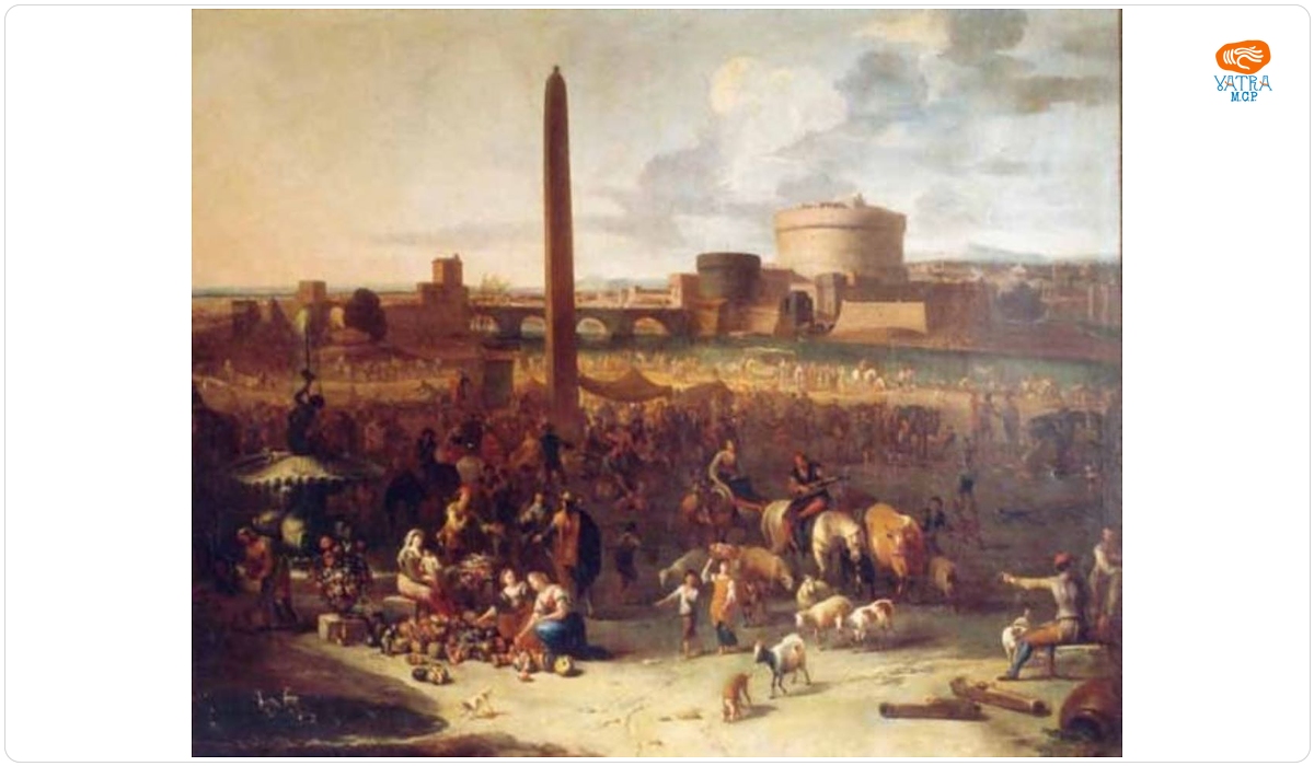 Pieter van Bredael — Podul St. Angelo, Roma